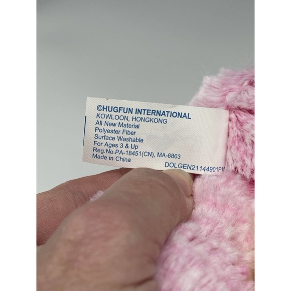 Hug Fun Pig Plush Stuffed Animal Toy Pink Gold Bow Tutu Dancer Pig NWT* - Picture 10 of 11